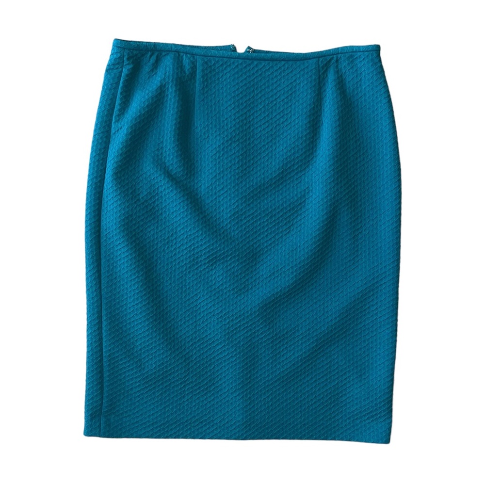 calvin klein turqoise pencil skirt size 6